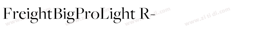 FreightBigProLight R字体转换